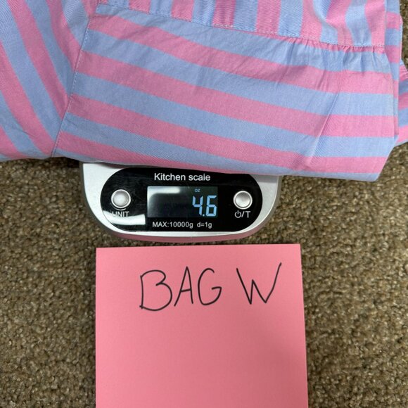 Vineyard Vines Collar Henley Shirt Blouse Womens 2 Pink Magenta Stripe Coast - Picture 14 of 14